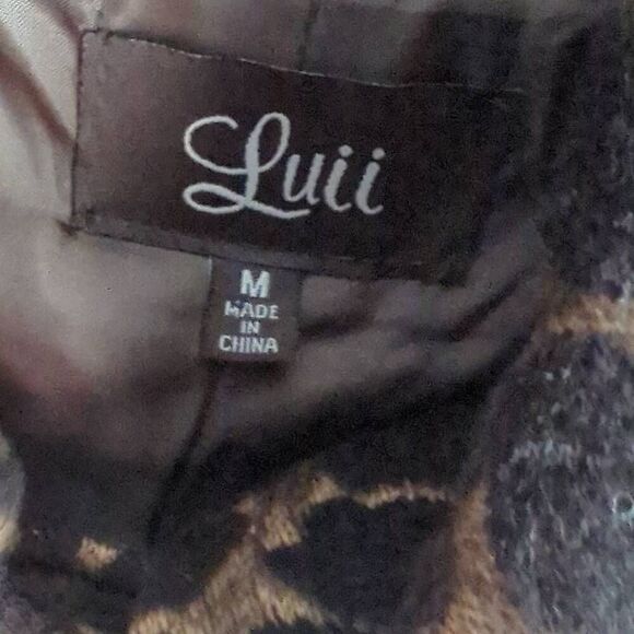 Luii Cheetah/ leopard  style  jacket size medium - Picture 4 of 12